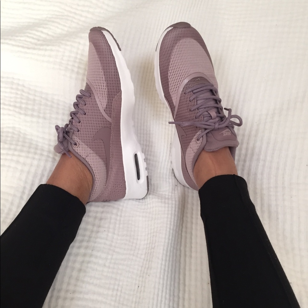 Nike Women’s Air Max Thea Sneakers in Dusty Mauve and White